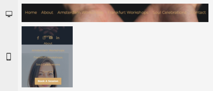 Bloom Within's navigation bar